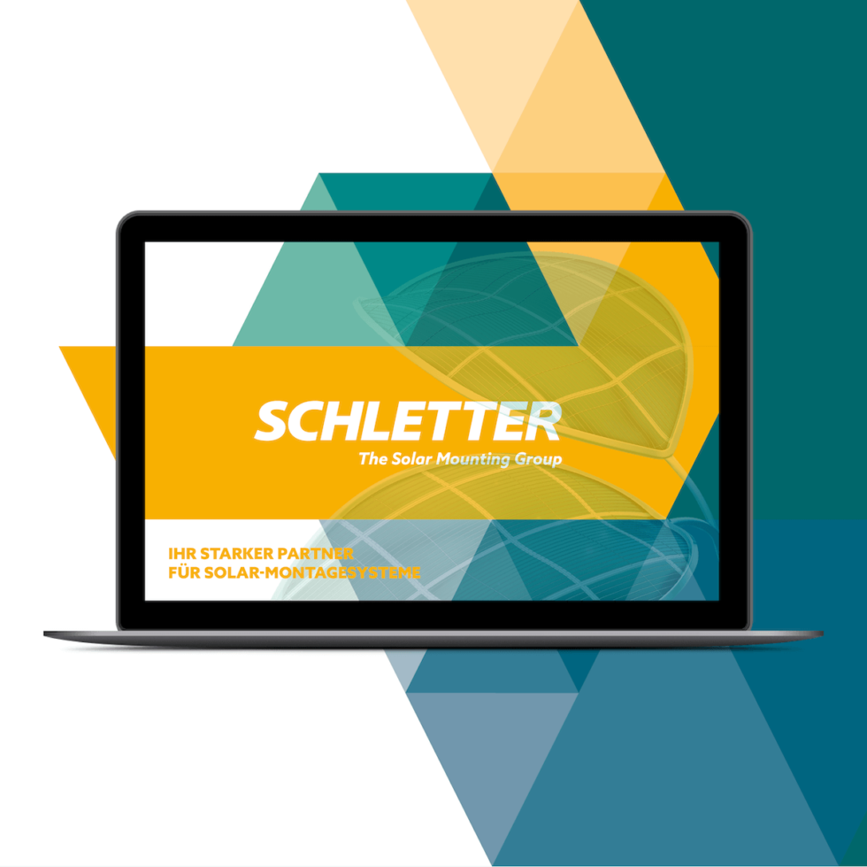 Strategische Schärfung des Marken-Images durch konsistentes Design – SCHLETTER Solar GmbH, Kirchdorf – geschmacksRaum® WERBEAGENTUR