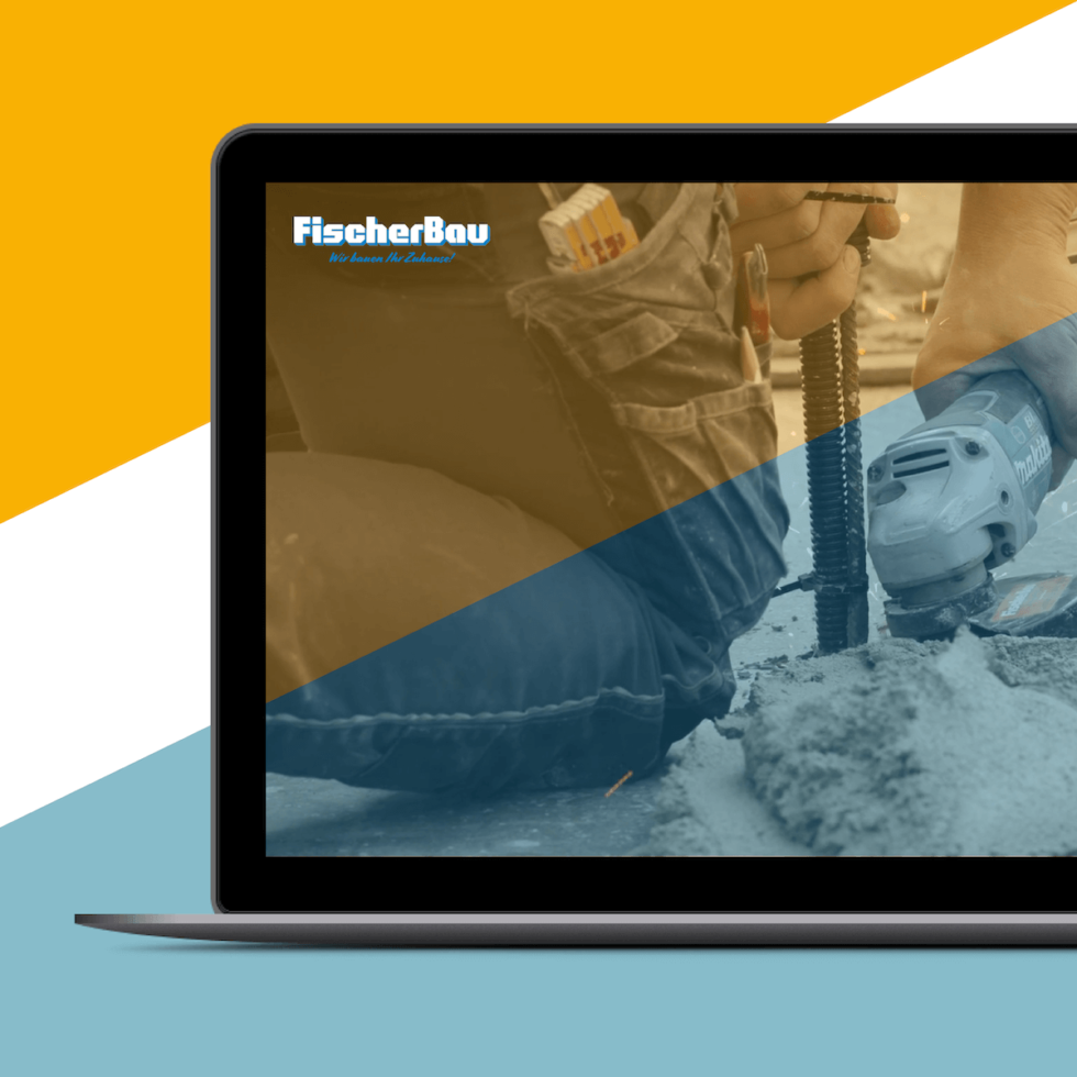 Modernes, responsives Webdesign für FischerBau, Weidenbach – UI/UX Umsetzung von geschmacksRaum® WERBEAGENTUR