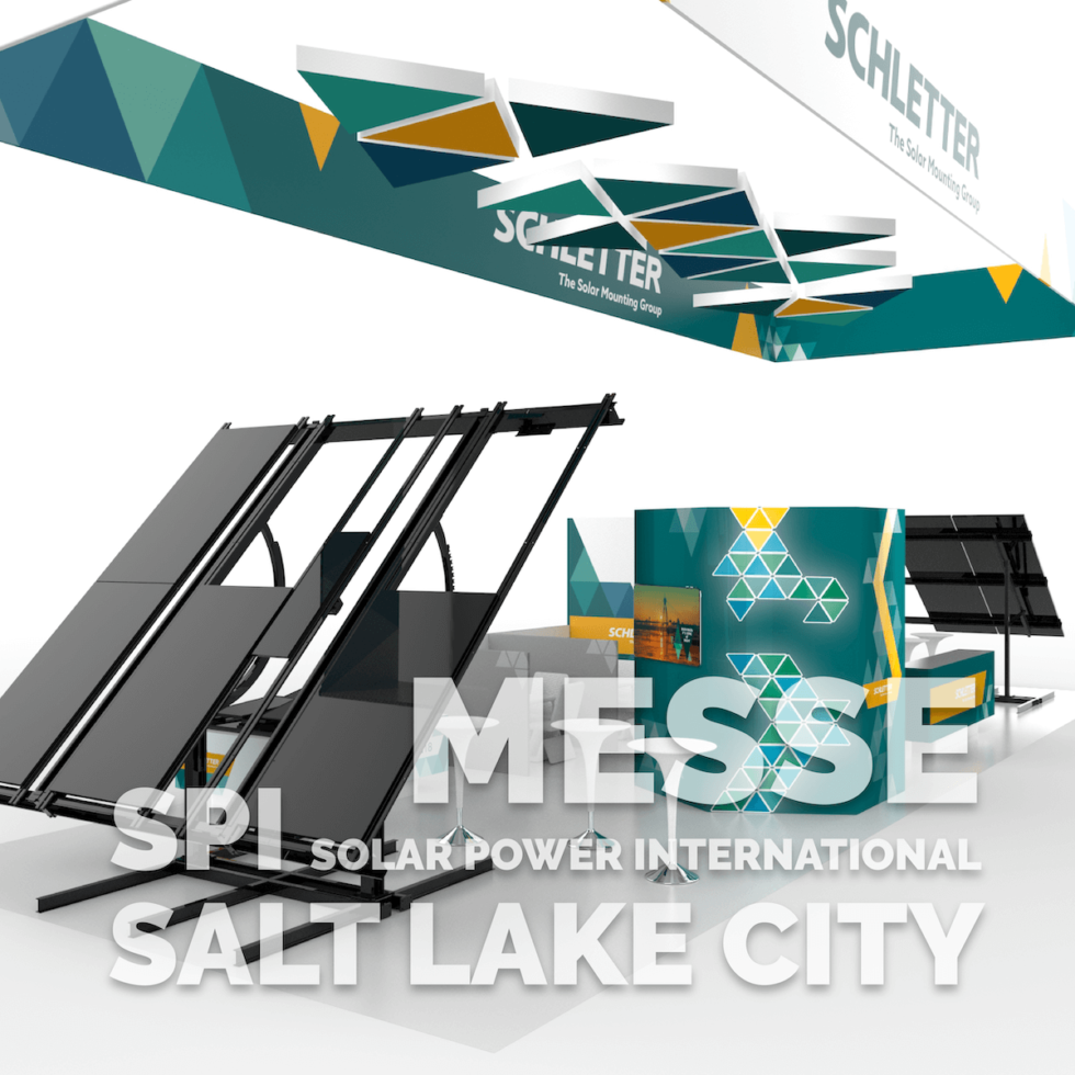 Strategische Messe-Kommunikation und visuelle Standbespielung für die SCHLETTER Solar GmbH, Kirchdorf – geschmacksRaum® WERBEAGENTUR