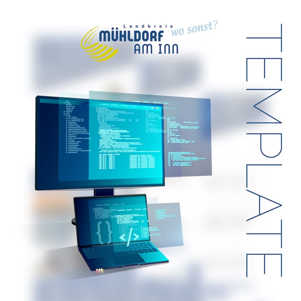 Professionelle Template-Entwicklung für das Landratsamt Mühldorf a. Inn – Strukturierte Design-Vorlagen von geschmacksRaum® WERBEAGENTUR