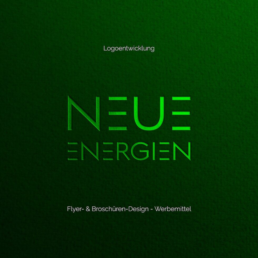 Konzeptionelle Herleitung und Logo-Design für NEUE ENERGIEN, Wasentegernbach – Prozess der Markenbildung durch geschmacksRaum® WERBEAGENTUR