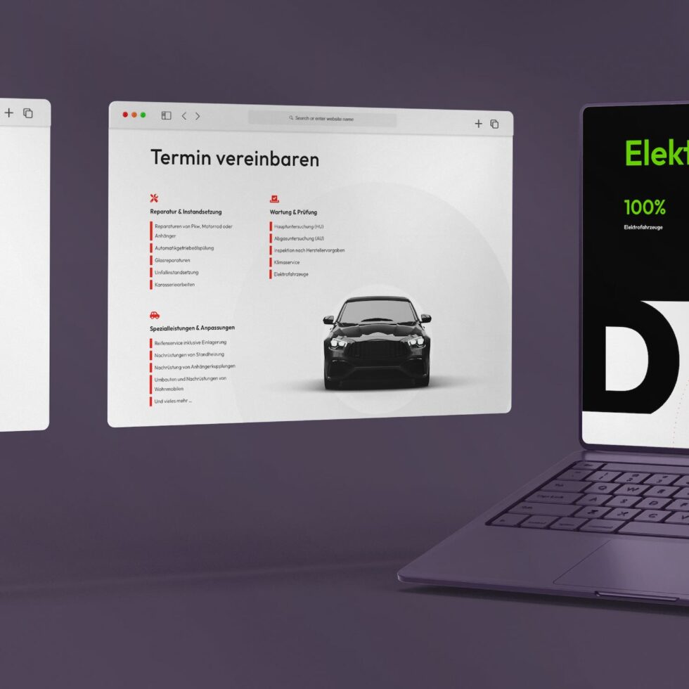 Performance-orientierte Web-Entwicklung mit schnellen Ladezeiten für die Kfz-Werkstatt Tassilo Vielhauer in Obertaufkirchen – geschmacksRaum® WERBEAGENTUR