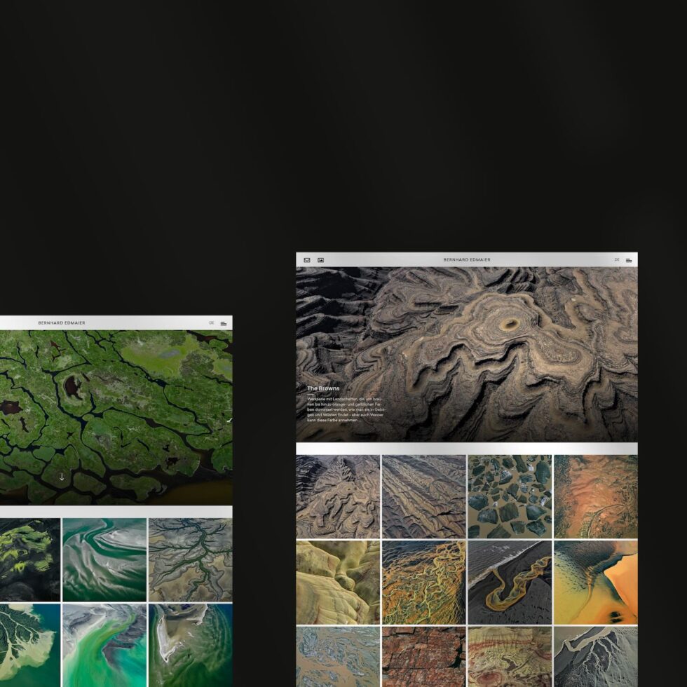 Responsive Webdesign für High-End Fotografie: Optimale Darstellung der Erdoberflächen-Motive auf allen Endgeräten – geschmacksRaum® WERBEAGENTUR