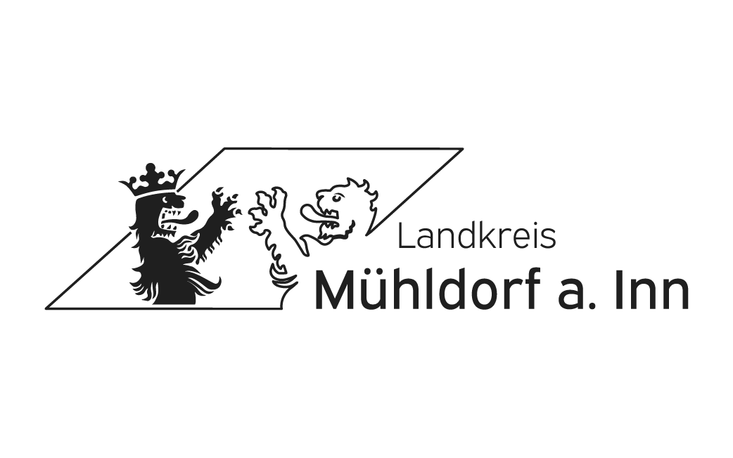 Landratsamt Mühldorf a. Inn – Branding, Corporate Design, Fotografie, Webdesign – Logo-Version auf hellem Hintergrund – geschmacksRaum® WERBEAGENTUR