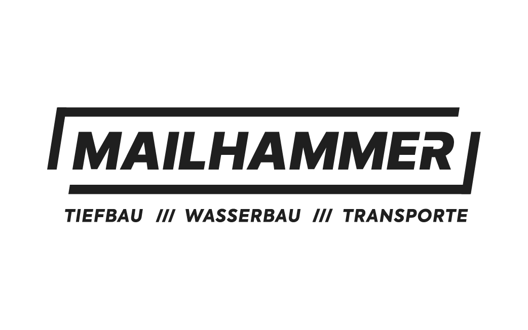 MAILHAMMER Tiefbau, Wasserbau, Transporte Obertaufkirchen – Branding, Corporate Design, Fotografie, Webdesign – Logo-Version auf hellem Hintergrund – geschmacksRaum® WERBEAGENTUR