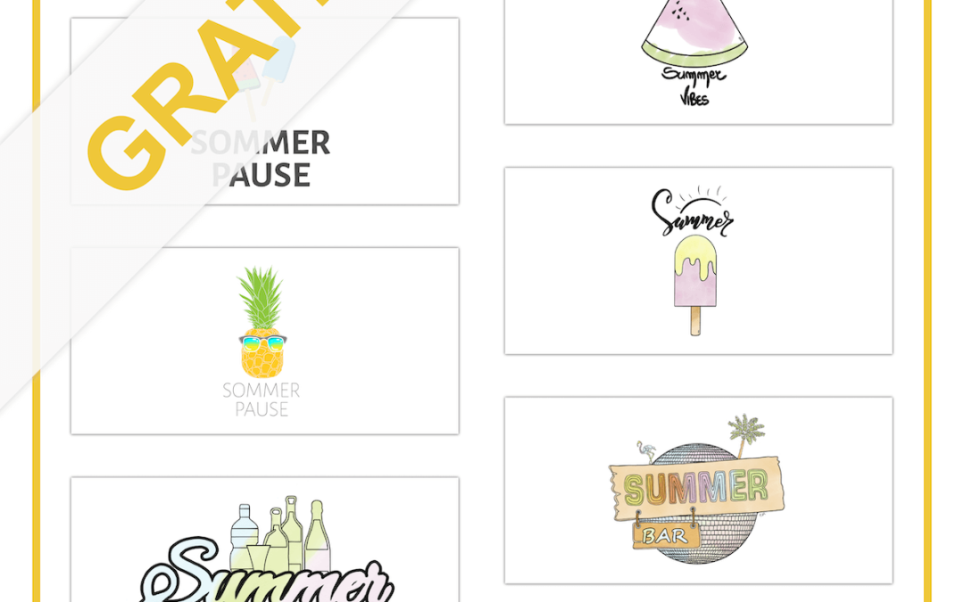 Kostenlose Zeichnungen und Illustrationen für Ihre Sommer-Aktion