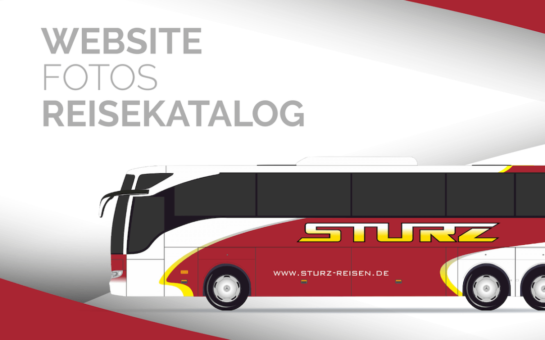 Neue Website, Foto-Shooting und Broschüre für das Busunternehmen STURZ aus St. Wolfgang