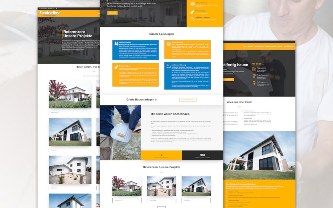 Stein auf Stein – Farbton für Farbton: unsere neue Website für FischerBau