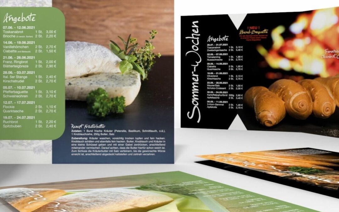 Web- und Printdesign für die Bäckerei und Konditorei Schönstetter